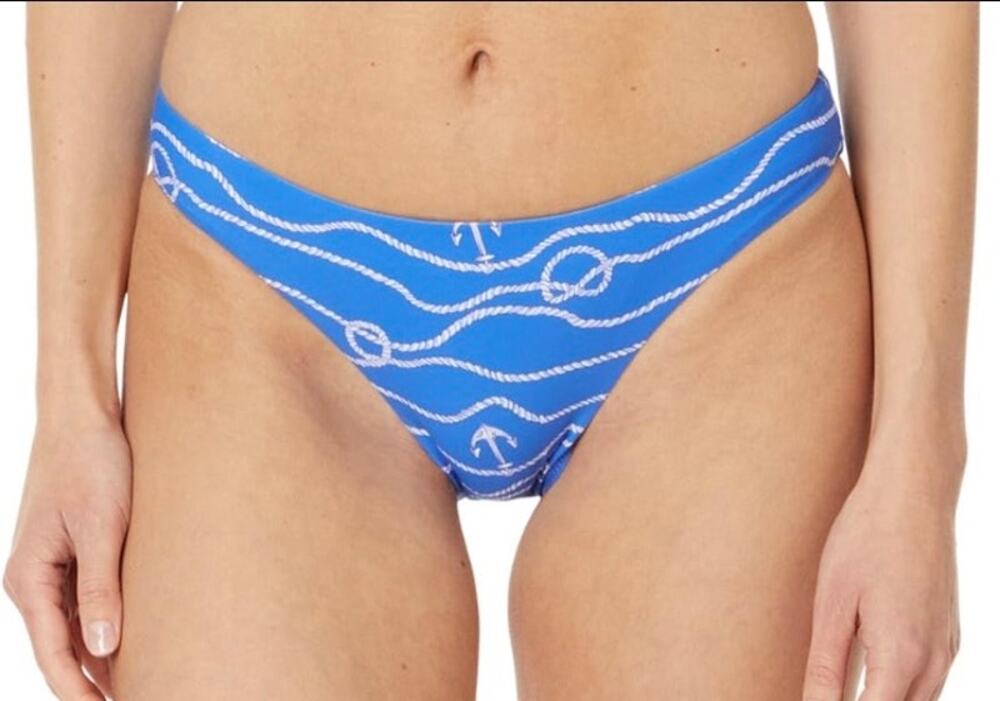 Seafolly Azure Setsail Hipster Bikini Bottom 4 NWT